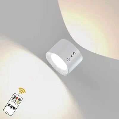 Inspired Living LumiFlex Magnetic Wall Light Dual Head Rechargeable Wireless Wall Sconce With Remote And 360 Degree Rotation white 2pcs