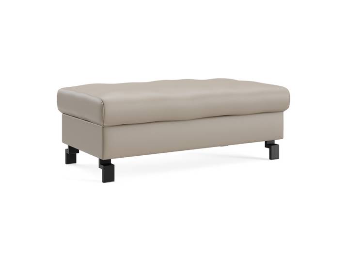 Hocker Classica Plus-8011, Johann Jakob, kat. d, life line bisquit, Leder