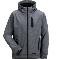 Winter Softshelljacke "CUBE" - 3XL - hellgrau