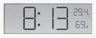 Uplift Picks Large Screen Digital Wall Clock With Temperature And Humidity Display white