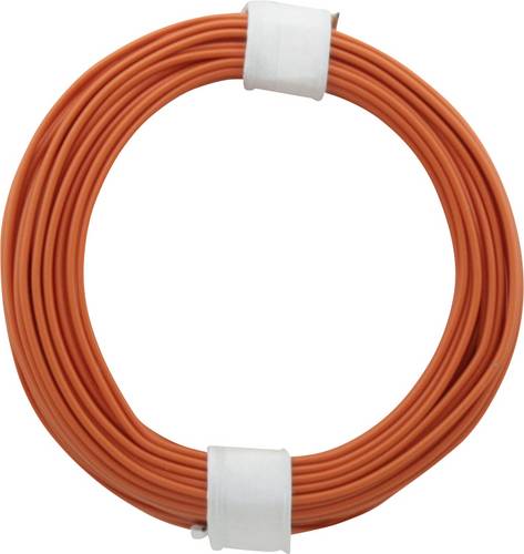 Donau Elektronik 105-7 Schaltdraht 1 x 0.20mm² Orange 10m