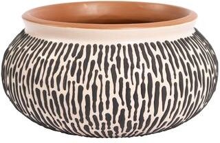 Elk Home Ofelia White Earthenware 8 Inch Wide Bowl
