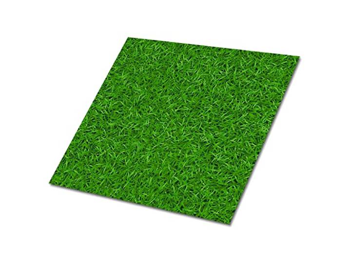 Decormat Selbstklebende Vinylfliesen Wandfliesen für die Küche Dekoartikel Aufkleber Grün Bodenbeläge PVC Fliesenaufkleber Satz von 9 Fliesen - 30x30 cm - Grasbeschaffenheit