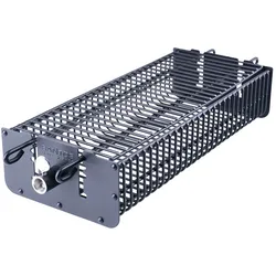 SANTOS BBQ Drehspieß-Korb Set für Drehspieße, Grillkorb, eckig