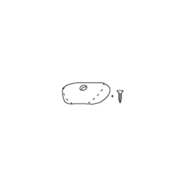 Pressalit Sitzring-Puffer A9003 mit Schraube, oval, grau