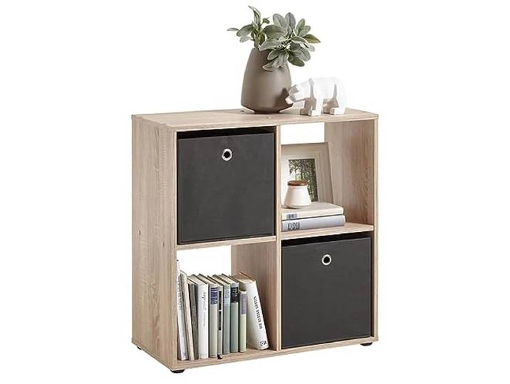 FMD Möbel, 248-400E Mega 400 Büchgerregal/ Würfelregal/ Aktenregal/ Standregal, eiche , Maße 70.0 x 71.5 x 33.0 cm (BHT)