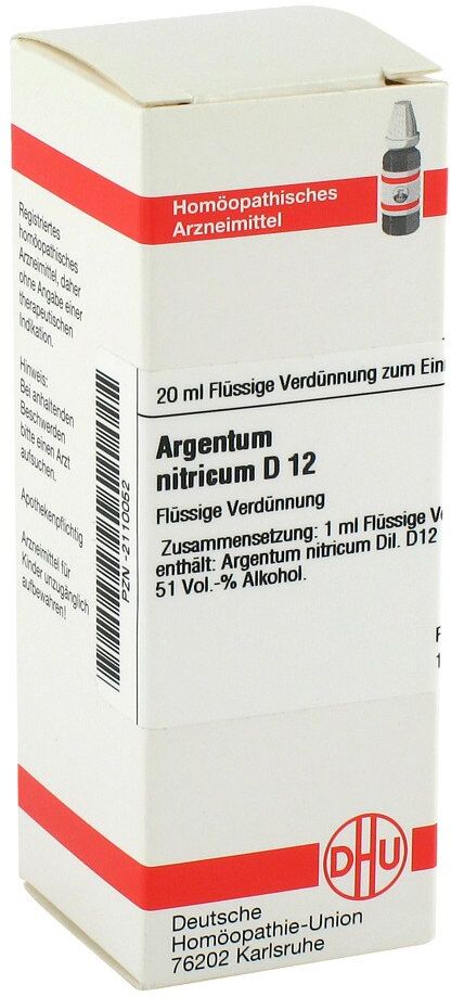 DHU Argentum Nitricum D12 Dilution 20ml