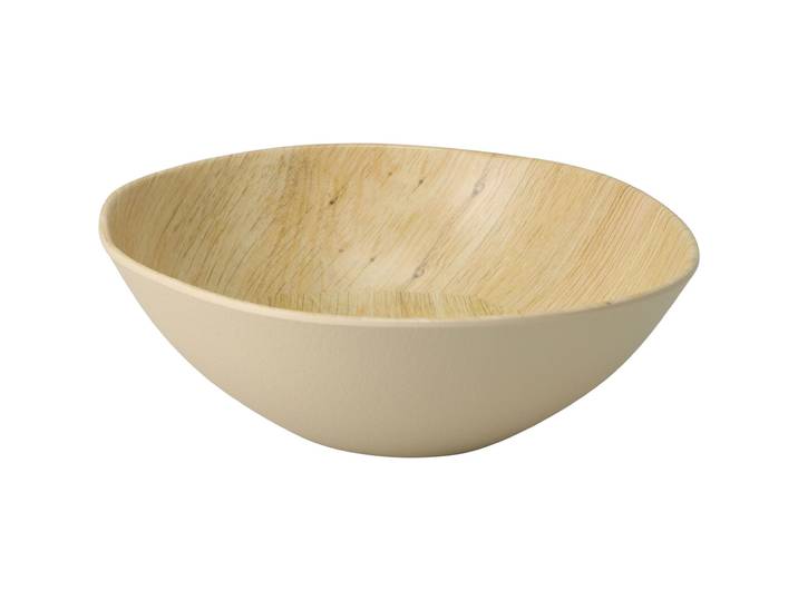 Bruchfeste Melamin-Schale in Holzoptik-Design, 18 x 6 cm