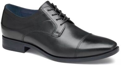 Johnston & Murphy Gibbons Cap Toe - Mens 11.5 Black Oxford Shoes Medium