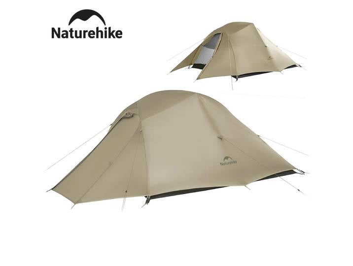 Tente de camping Naturehike Cloud Up PRO pour 3 personnes, tente de voyage en plein air, tente de randonnée ultralégère imperméable 20D