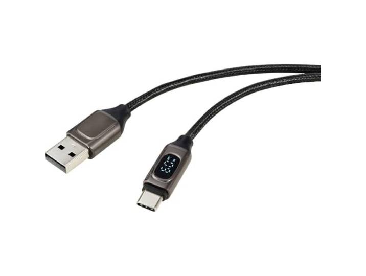 Renkforce RF-6249500 USB-kabel USB 2.0 USB-A stekker, USB-C stekker 0.50 m Zilver (metallic)