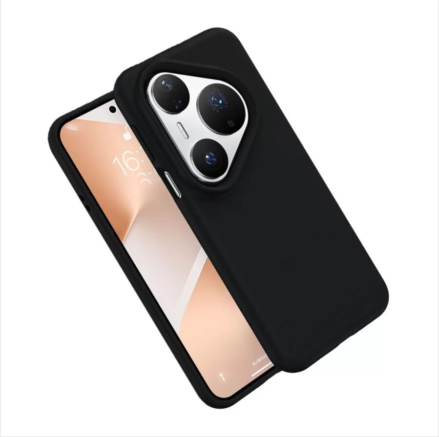 INF Business Liquid Silikon Handyhülle kompatibel mit Huawei Pura 80 Pro/Pro+ - Schwarz