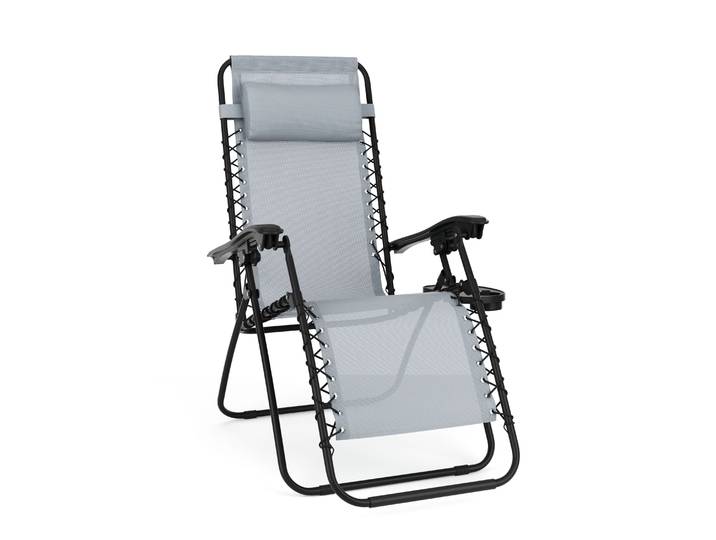 Liegestuhl Campingstuhl DELILAH grau