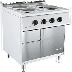 Elektroherd - 4 Platten + inklusiv Unterbau - 7,7 kW