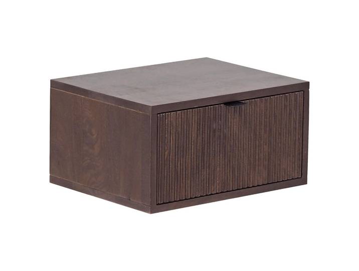 Mid.you Nachtkästchen, Walnussfarben, Holz, Mangoholz, Hartholz, Holz, 1 Schublade(n) Schubladen, 40x20x30 cm, hängend, Schlafzimmer, Nachtkästchen