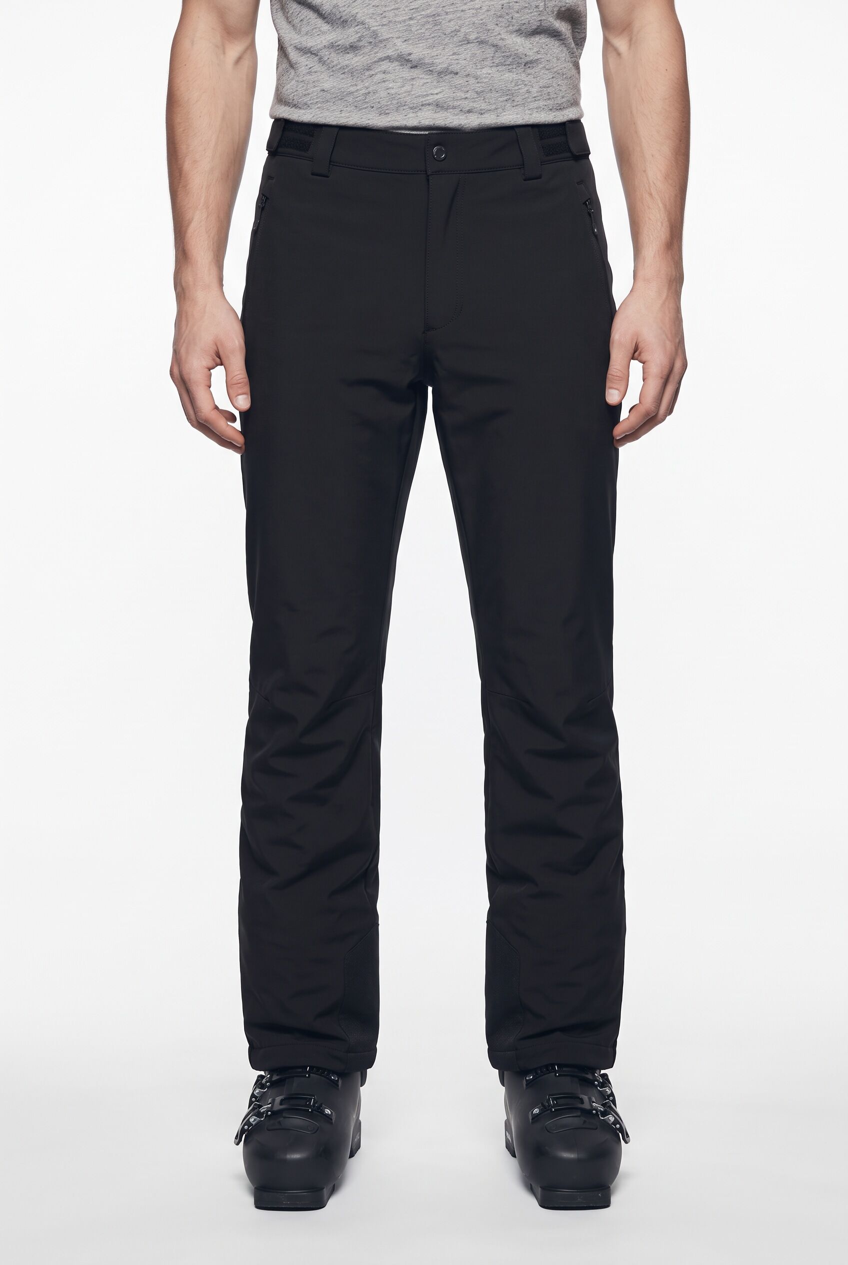 Skihose ICEPEAK "ICEPEAK FLEMING", Herren, Gr. 58, N-Gr, schwarz (basic schwarz), Web, Obermaterial: 100% Polyester. Futter: 100% Polyamid. Wattierung: 100% Polyester, Hosen Skihose, für Snowboard, Alpinski und Skilanglauf, wasserabweisend basic schwarz 5