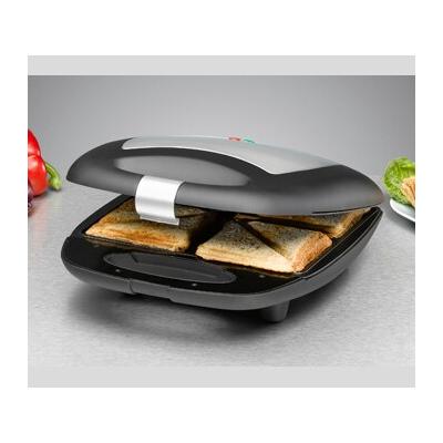 Rommelsbacher ST 1410 Sandwich-Toaster 1400 W Schwarz, Silber