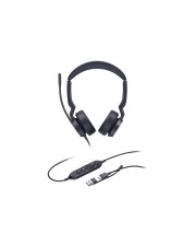 Yealink UH44 Dual Headset On-Ear kabelgebunden USB-A USB-C Zertifiziert für Microsoft Teams (1308186)