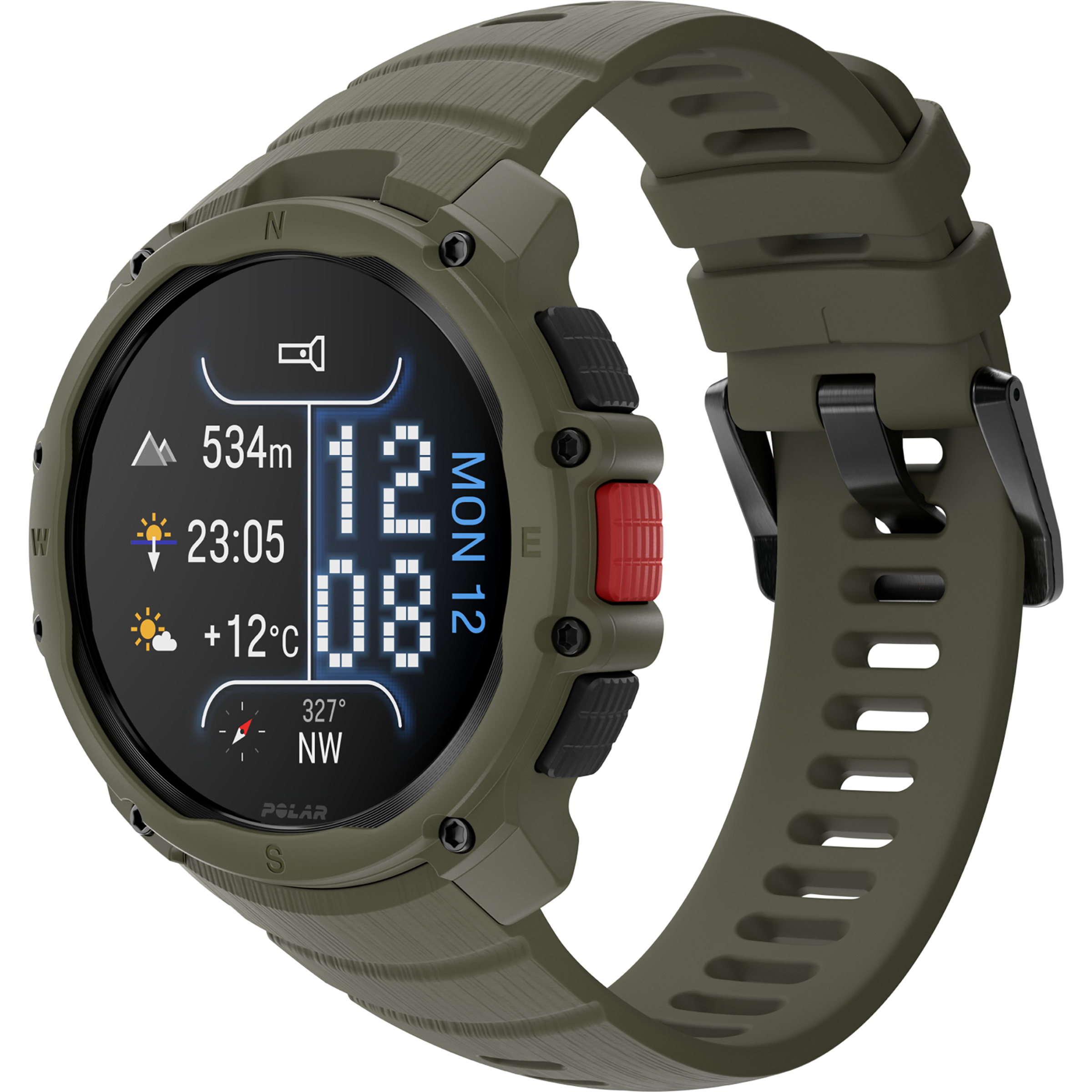 Polar Street X GPS-Uhr GPS Uhren green Gravel | Laufen | Training & Fitness Wasserdicht