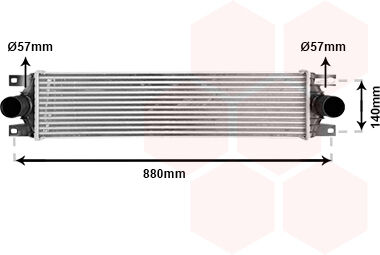 Van Wezel Ladeluftkühler 43004359 Für Opel Renault