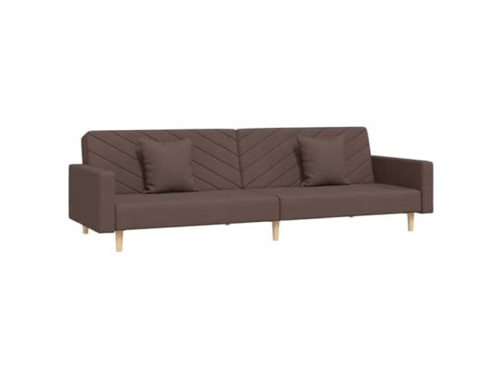 GHVBNMF Schlafsofa 2-Sitzer mit 2 Kissen Taupe Stoff Bettfunktion Vielseitige 2-in-1 Klappcouch mit Kissen für Wohnzimmer, Gästezimmer und kleine Appartements. Komfortabler Stoffbezug.