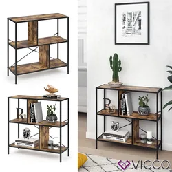 VICCO Loft Bücherregal FYRK Wandregal Standregal Aufbewahrung 79x80x30 Vintage