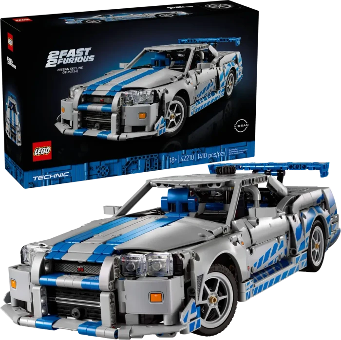 LEGO Technic 42210 2 2 Fast 2 Furious Nissan Skyline GT-R (R34) Flitzer