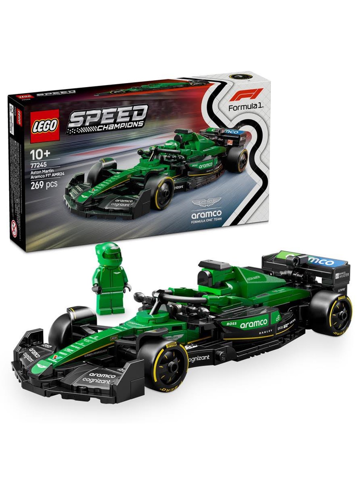 LEGO Speed Champions 77245 Aston Martin Aramco F1 AMR24 Rennauto