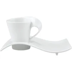 ESPRESSOTASSE MIT UNTERTELLER NewWave Caffè weiß 80 ml