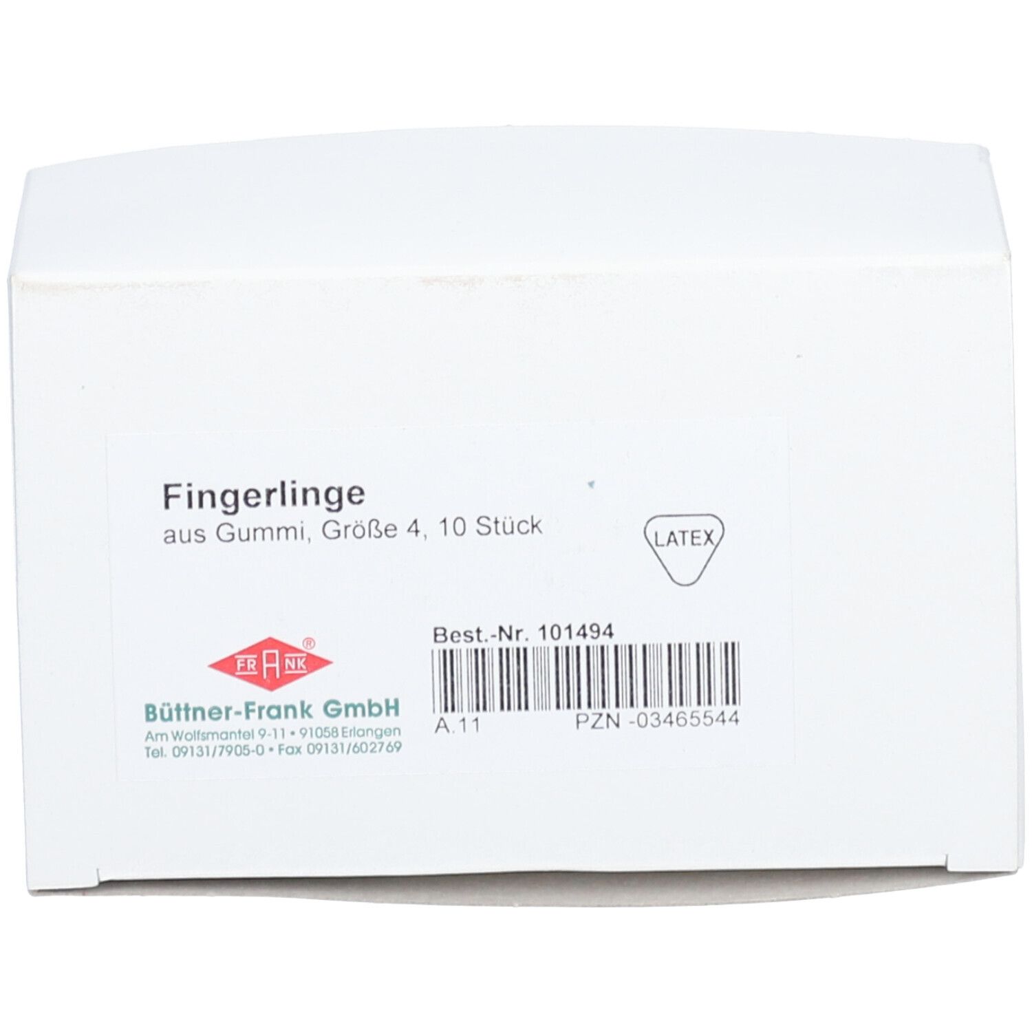 Fingerling Gummi Gr.4 transparent 10 St