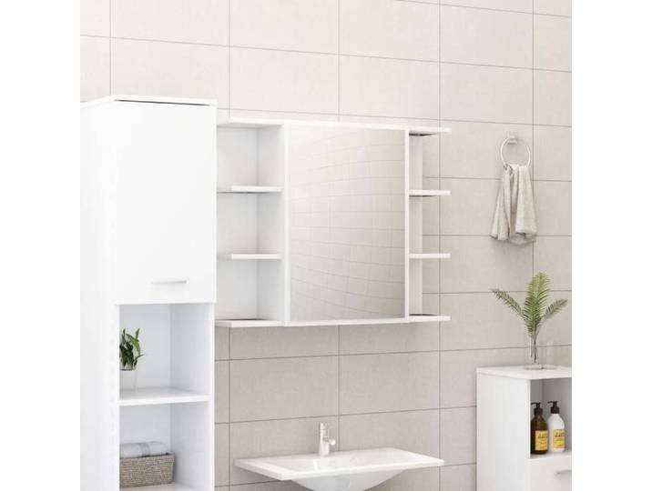 Ensemble de meubles de salle de bain 3pcs - NGM - Elégant Design - meuble de rangement - Blanc Bois ingénierie 313412839