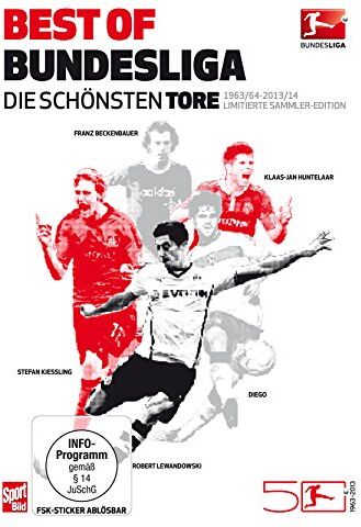 Best of Bundesliga - Die schönsten Tore aus 50 Jahren Bundesliga (1963-2014) [6 DVDs] - Preis vom 09.10.2026 07:28:09 h