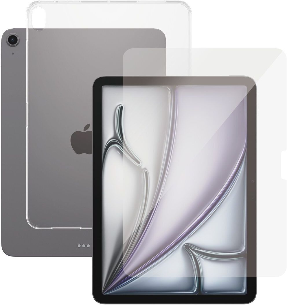 Transparente iPad-Hülle & Displayschutz   PanzerGlass™   iPad Air (2024-2025)   11" - Refurbished