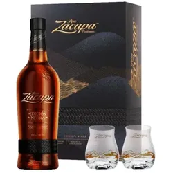 Rum Zacapa Edicion Negra - Mit Etui 2 Gläser - 0.7L