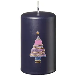 Kopschitz Kerzen Kerzen Weihnachtskerzen Colour Tree Nachtblau, 100 x 60 mm, 4 Stück