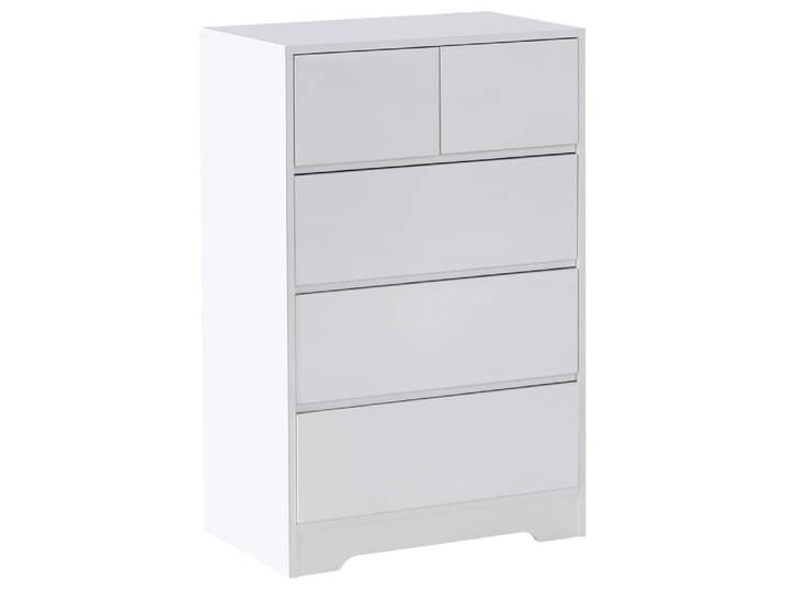 Commode à 5 tiroirs blanc