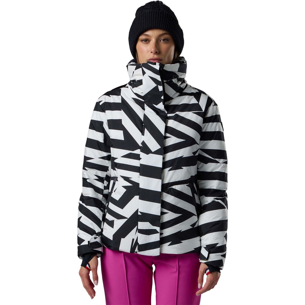 Rossignol W Snowblaze Down Ski Jacket resort bold lines black (B07) XL RLPWJ06 B070XL