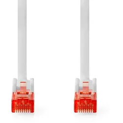 Nedis CAT6-Netzwerkkabel - RJ45 Stecker - RJ45 Stecker - U/UTP - 20.0 m - Rund - PVC - Weiss - Label
