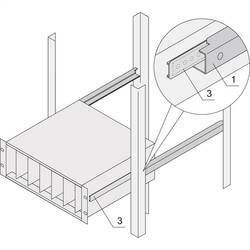 nVent SCHROFF 24562455 19 Zoll Netzwerkschrank-Schienen