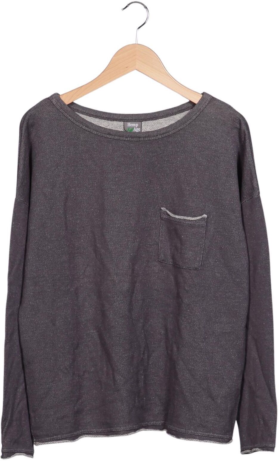 HempAge Damen Sweater, Grau, Gr. S, Baumwolle / Hanf - Second Hand