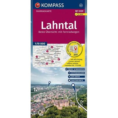 KOMPASS Fahrradkarte 3339 Lahntal mit Knotenpunkten 1:70.000, Sonstige von , KOMPASS Freytag & Berndt, 978-3-99154-500-2