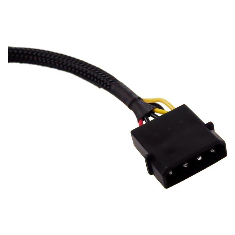 Alphacool 4Pin Molex zweifach Adapter f??r Magnetventil - schwarz 50cm (18517)