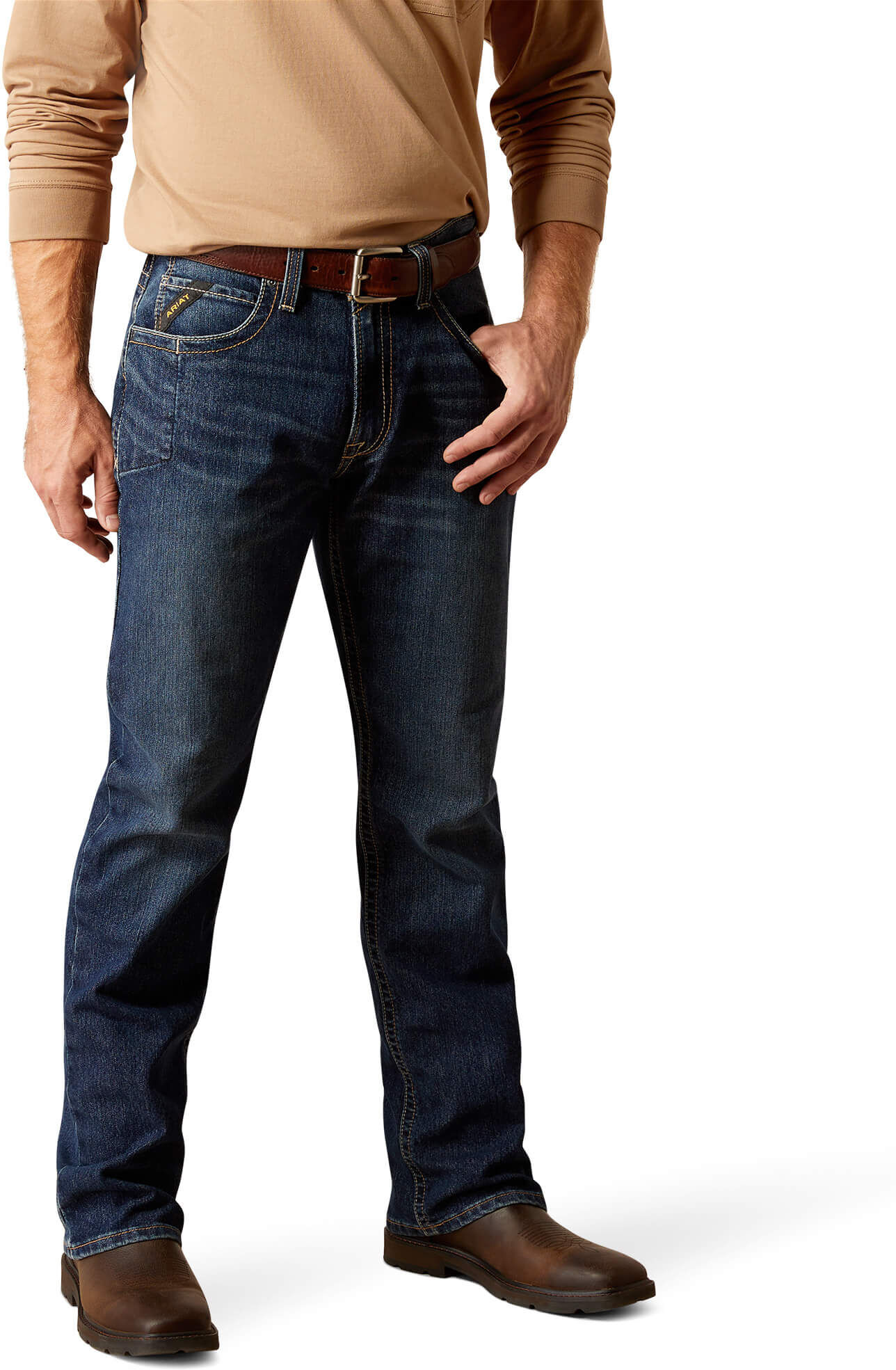 Men's Rebar M4 Relaxed Rail Boot Cut Jeans in Encinitas, Size: 34 X by Ariat