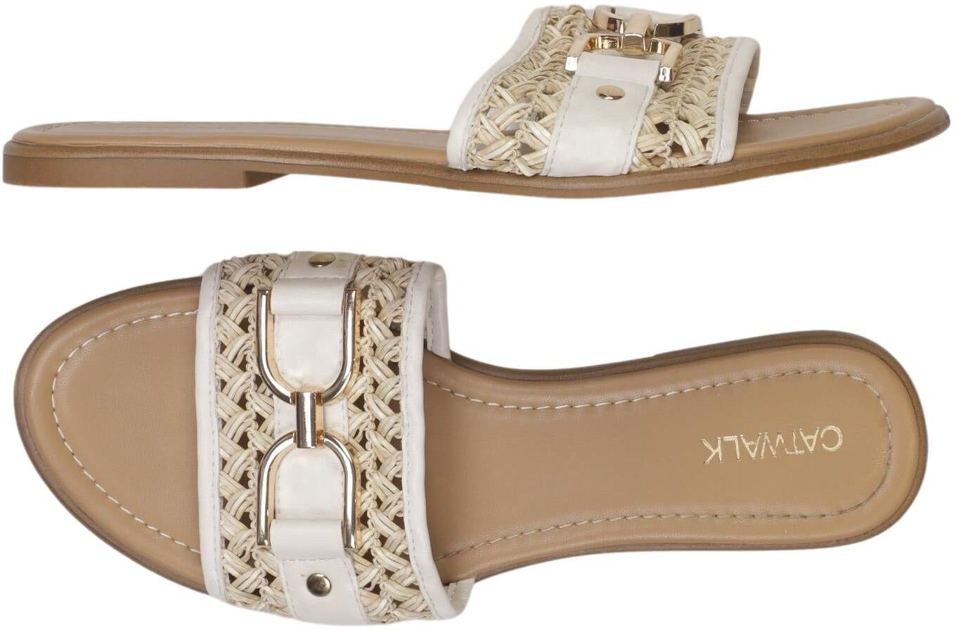Catwalk Damen Sandalen, Beige, Gr. EU 41, Kunstleder - Second Hand
