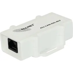 ALLNET LANISO4KV - Netzwerkisolator, Steckadapter - 2x RJ45 - 4 kV