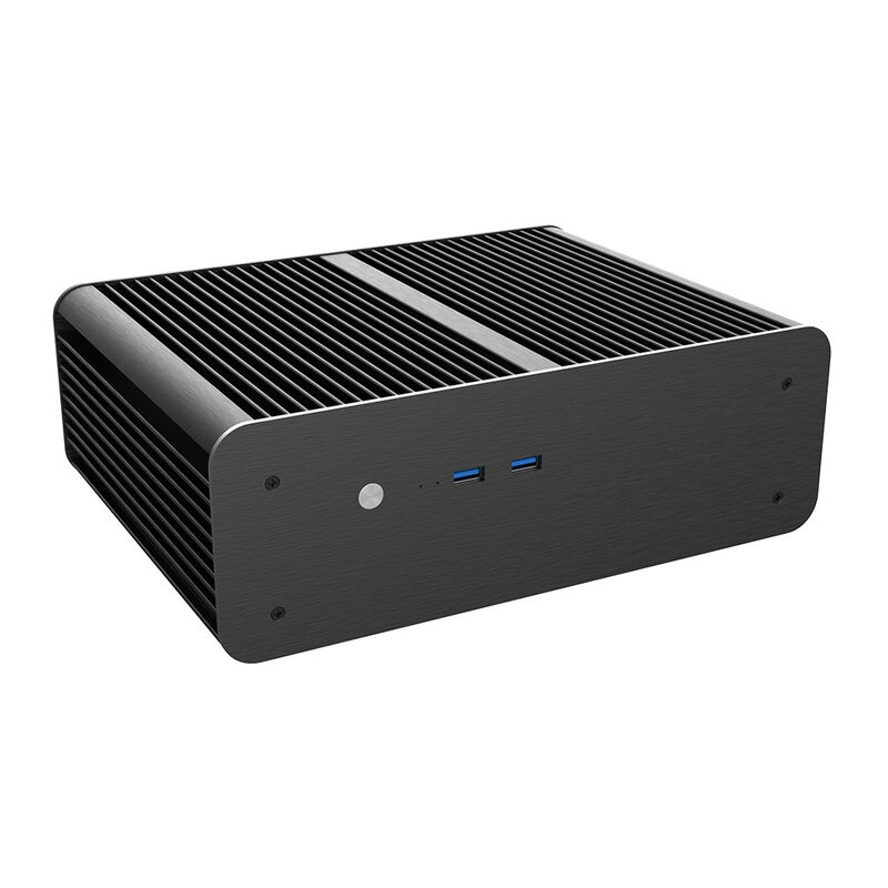 Akasa Euler MX Plus, Aluminium-Gehäuse - Mini-ITX, schwarz