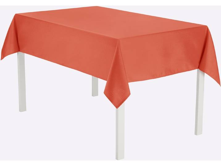 Tischdecke Gr. 7, papaya, Ø:160cm, Tischdecken, Tischdecke
