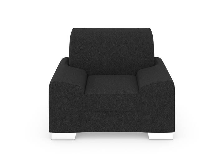 Sessel DOMO COLLECTION Anzio , grau (anthratzit), B:114cm H:85cm T:93cm, Sessel, Sessel, wahlweise mit Federkern