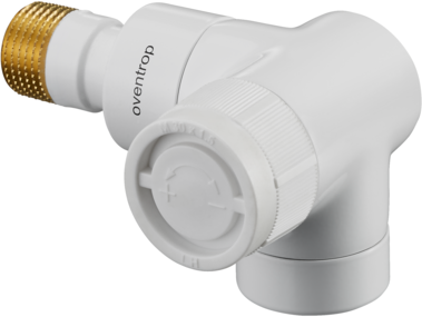 Oventrop thermostatique Oventrop série E 1163463 2000 / 2 ", Winkeleck, droite, blanc