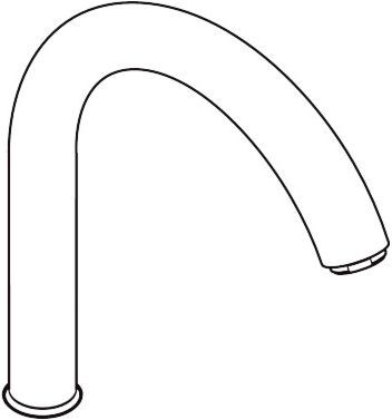 Hansgrohe Auslauf für Spültischmischer 92830000 Standmodell chrom